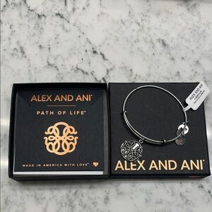 Alex and Ani Silver Charm Bracelet